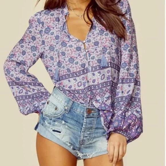 EUC Spell Kombi Blouse Medium - Picture 6 of 9